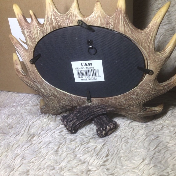 Western wolves and antlers resin picture frame photo frame wolf - Picture 3 of 4